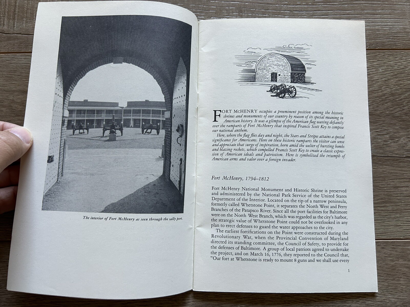 Vintage 1954 Fort McHenry National Monument & Historic Shrine Maryland Handbook