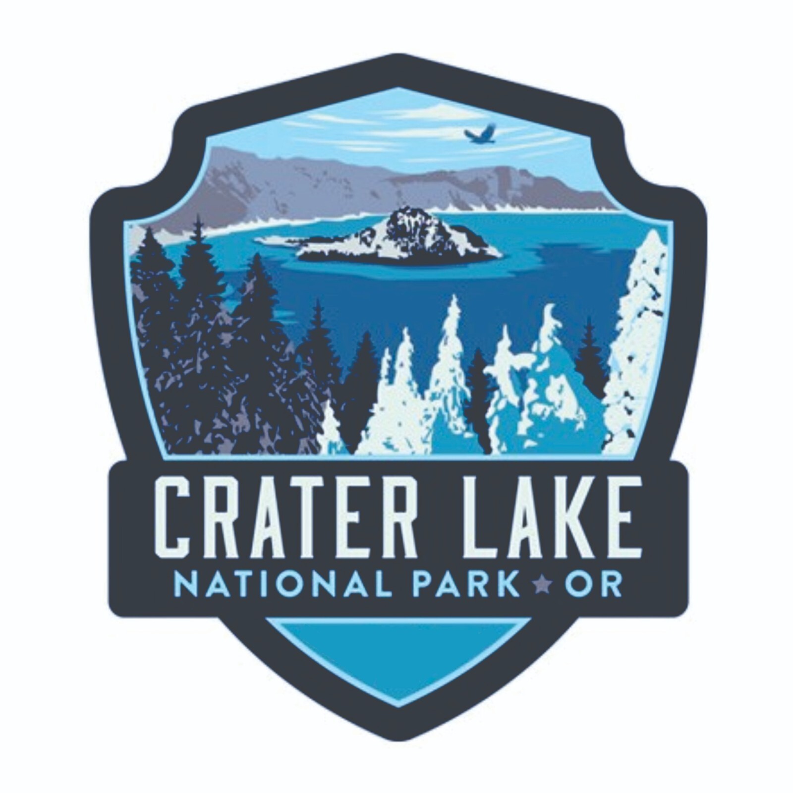 Crater Lake National Park Sticker Oregon National Park Decal