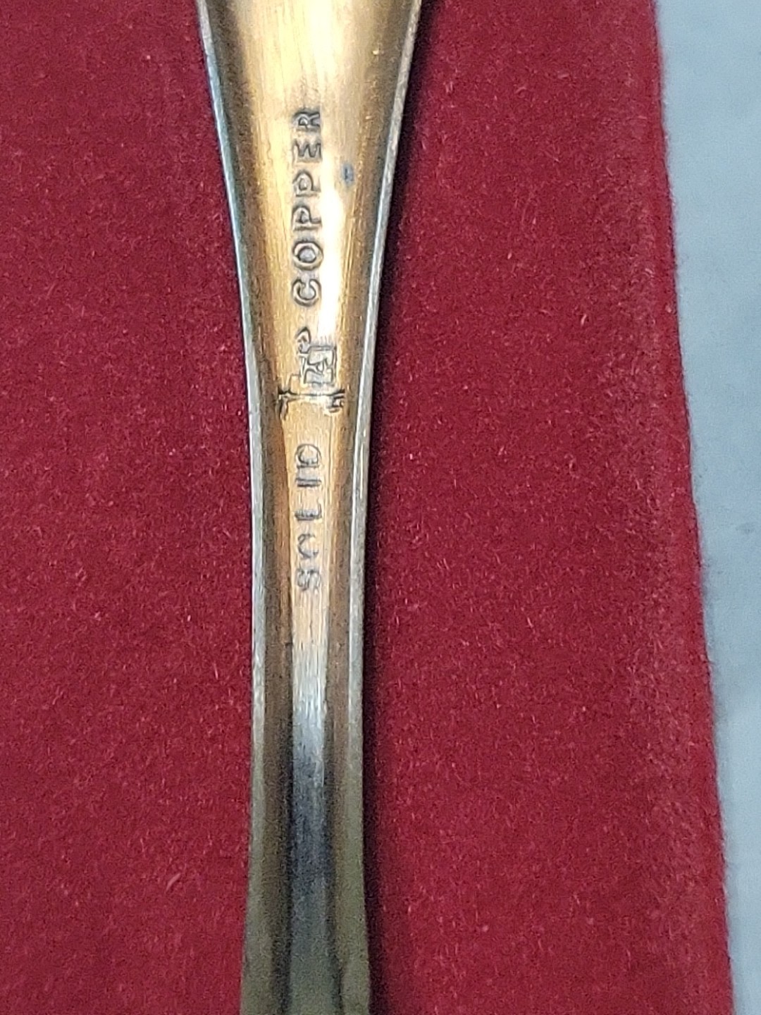 Yellowstone National Park Solid Copper Vintage Souvenir Spoon Collectible