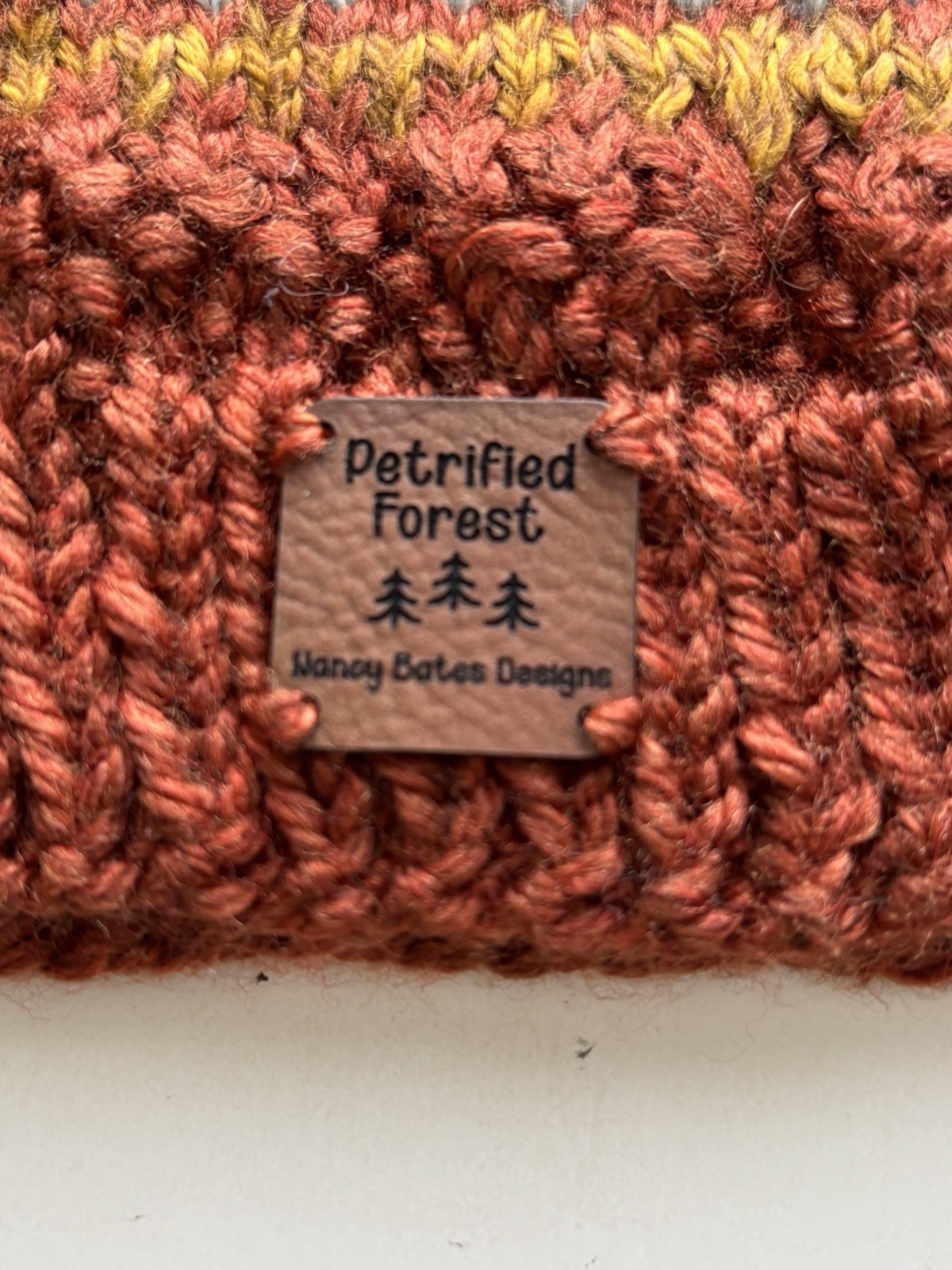 Hand Knit National Park Beanies: Petrified Forest, Adult medium