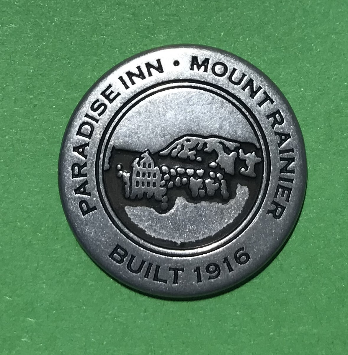 “New Listing!” Paradise Inn Mount Rainier Collectible Token