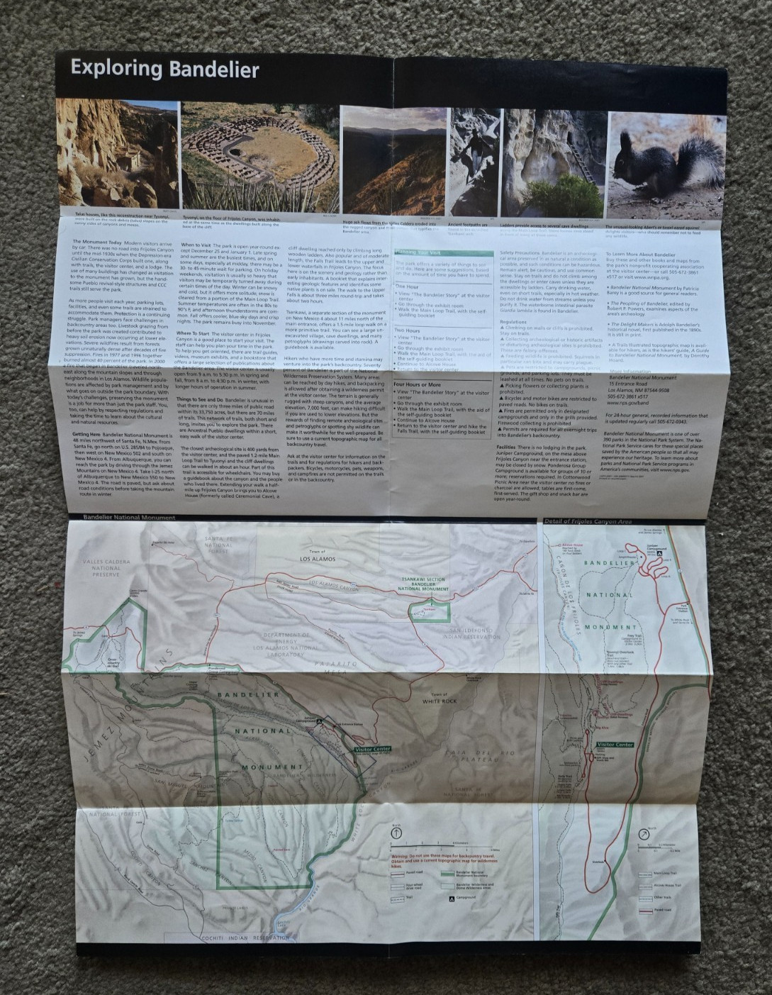 Lot of 10 New Mexico National Park Service unigrid brochures (with Carlsbad)