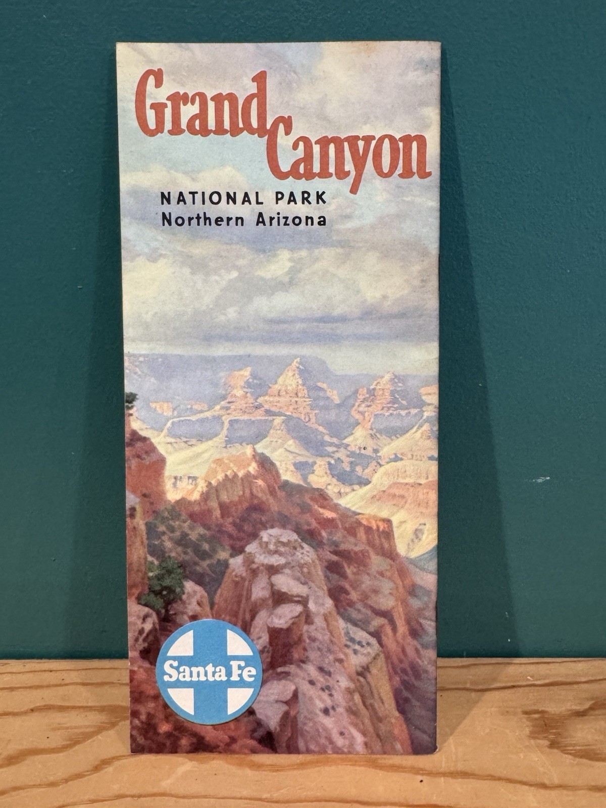 Santa Fe Railway Grand Canyon National Park, Arizona 1950s Travel Brochure