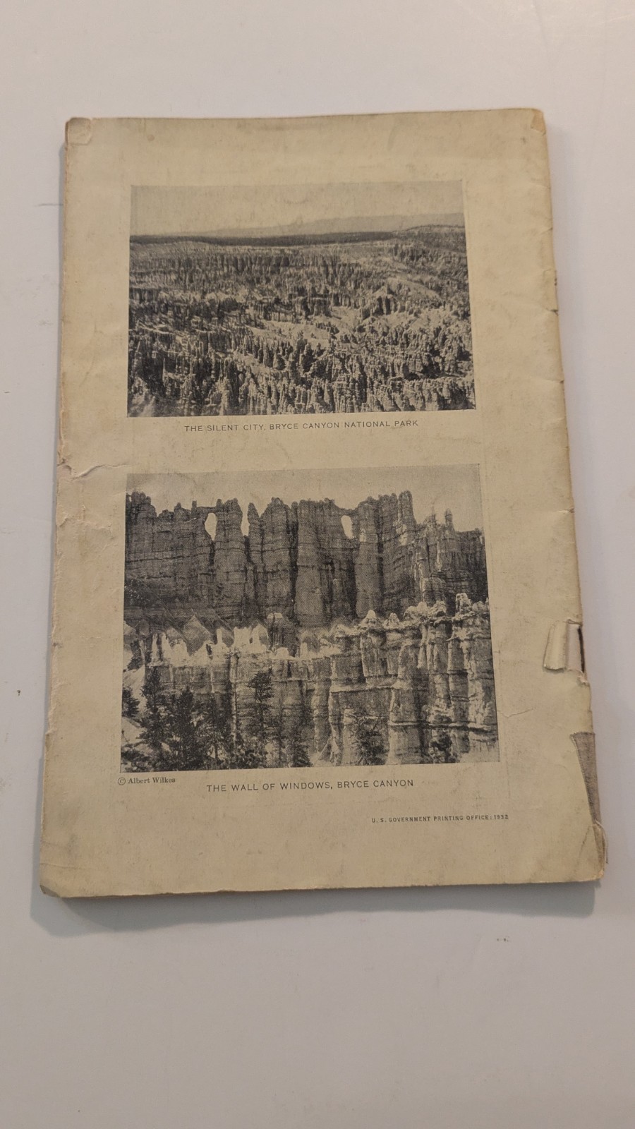 1932 Zion & Bryce Canyon Utah National Parks Brochure National Park Service