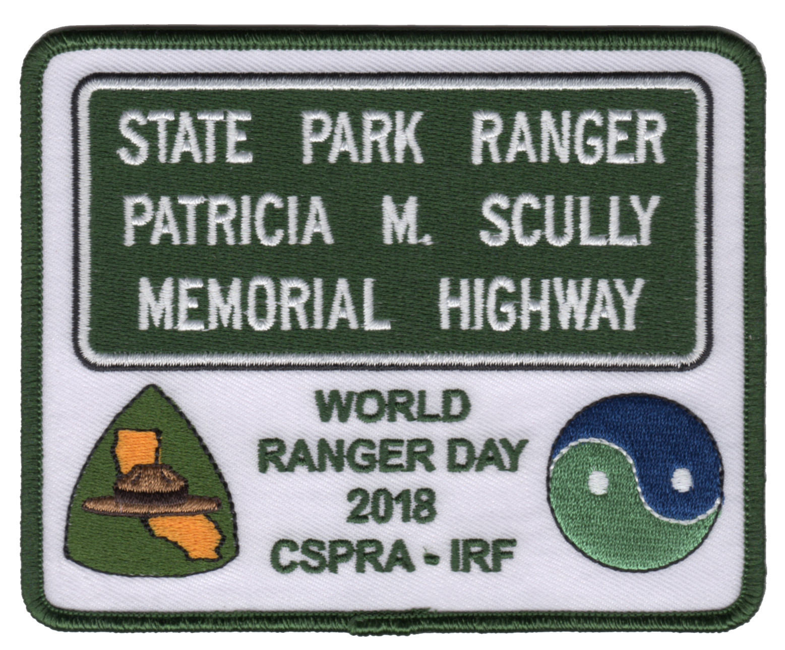 World Ranger Day 2018 – IRF CSPRA – Patricia Scully Memorial – Patch – San Mateo