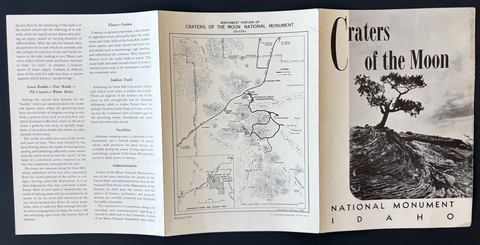 1948’s National park Brochures, Bryce, Craters of the Moon, Grand Canyon