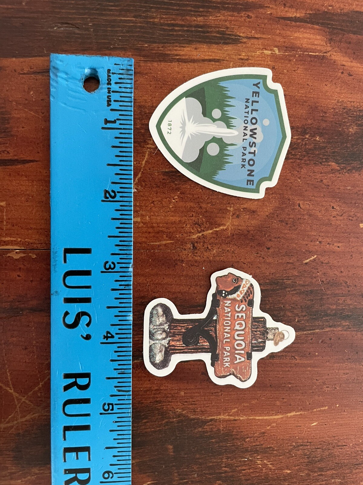 2 Set Yellowstone 1872 & Sequoia National Park Outdoor Wilderness Sticker Decal