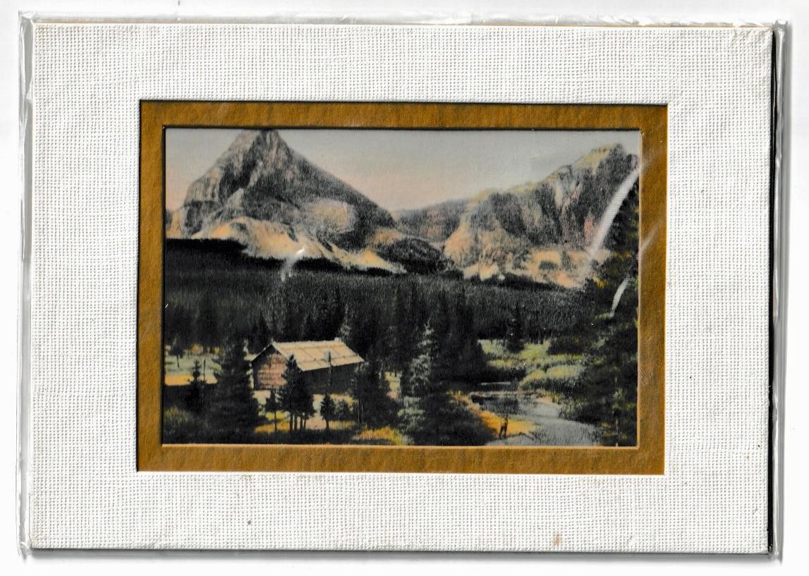Small, 3 X 5 inch, 1917 Glacier nat. Park View by Kaiser