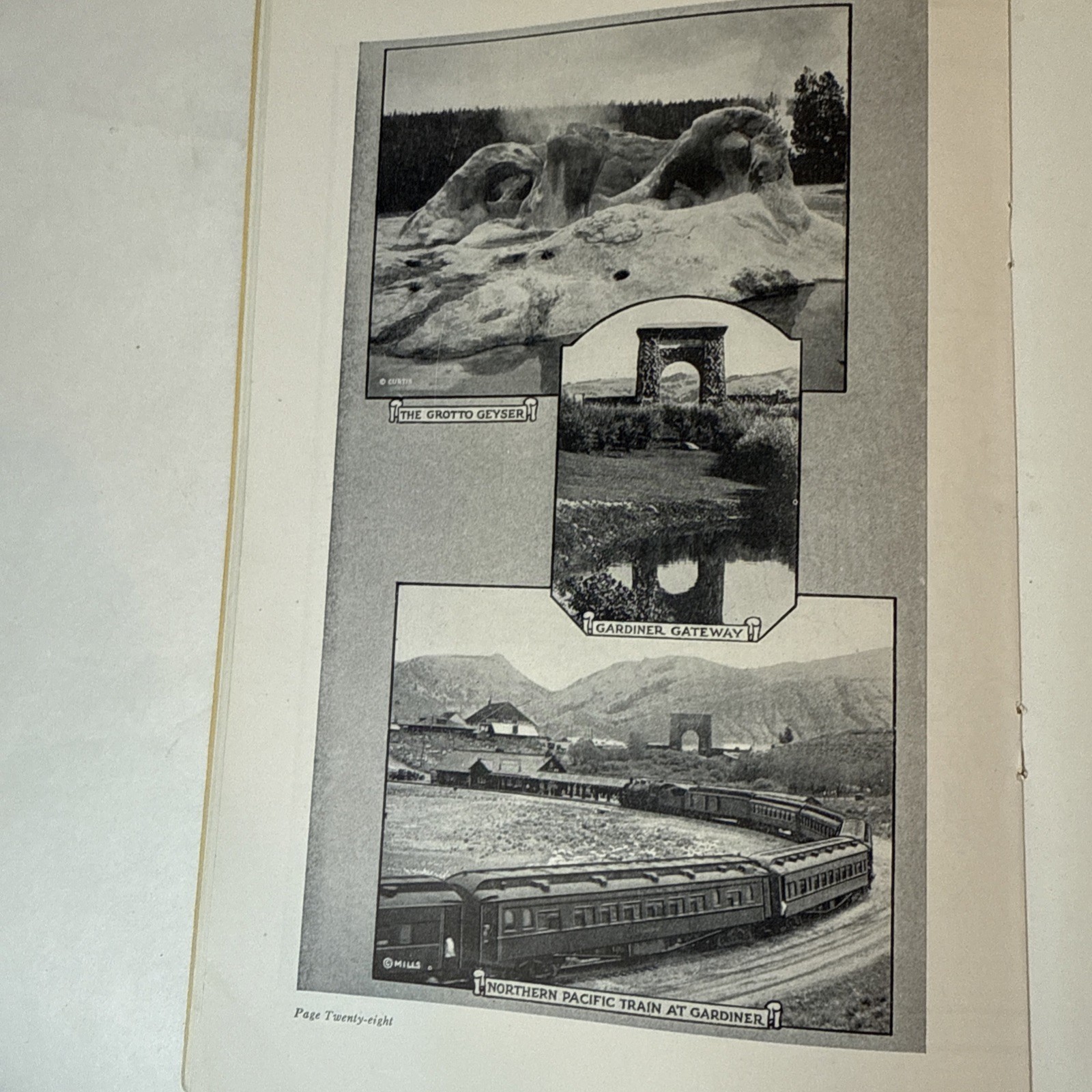 Vintage Northern Pacific Railway Yellowstone National Park Guide Book 1924