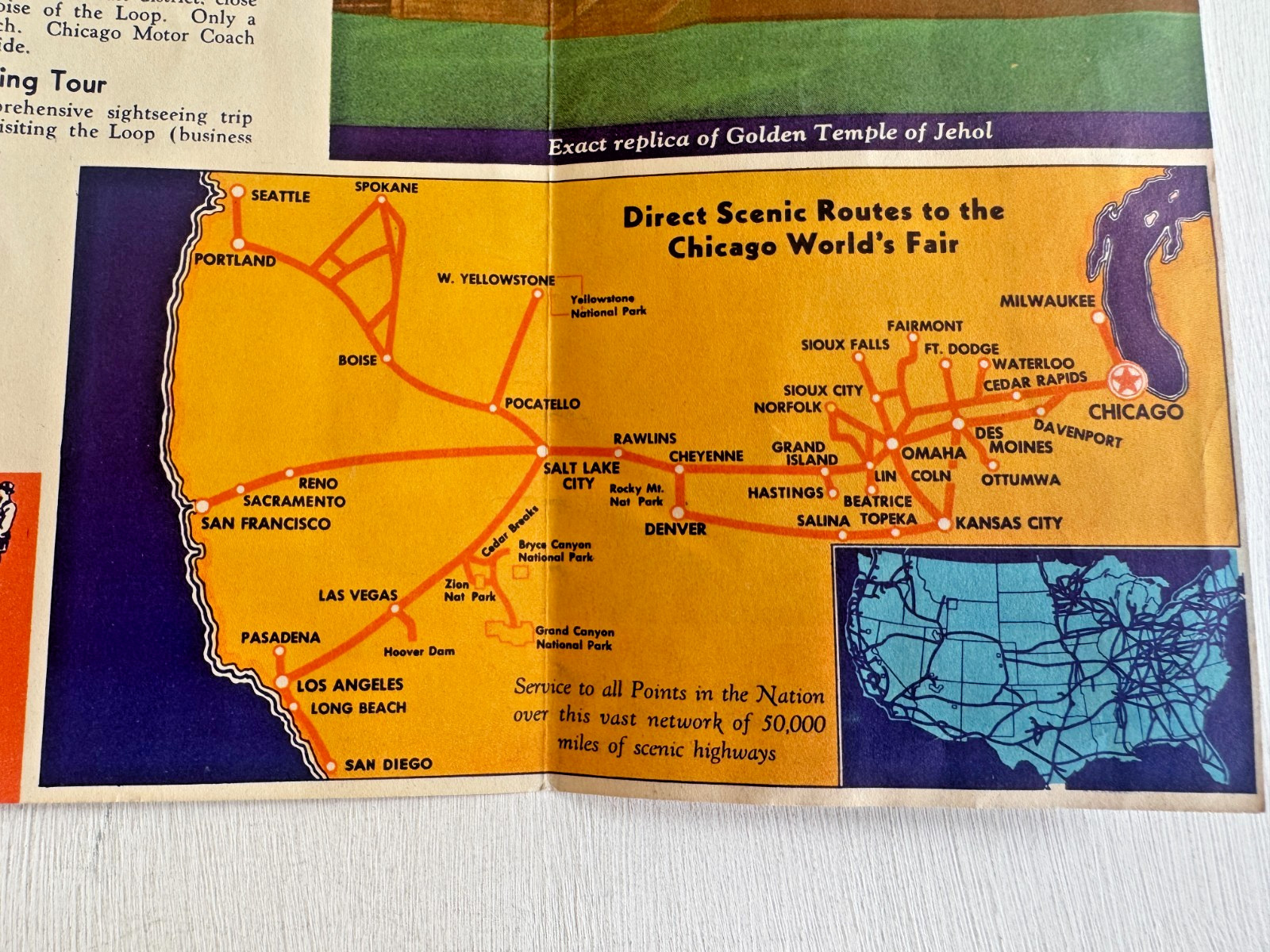 1933 Chicago World’s Fair Travel Brochure by Union Pacific & Chicago Northern