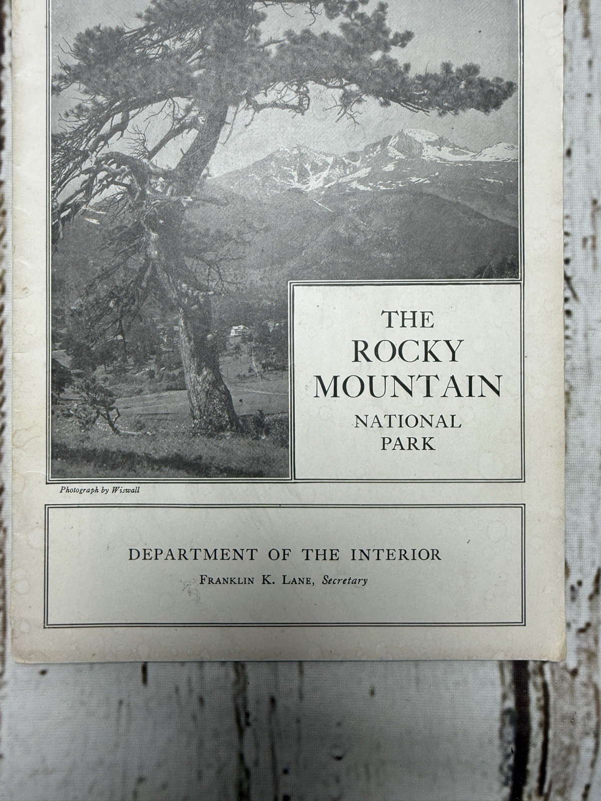 VTG The Rocky Mountain National Park Department Of The Interior Travel Look Book