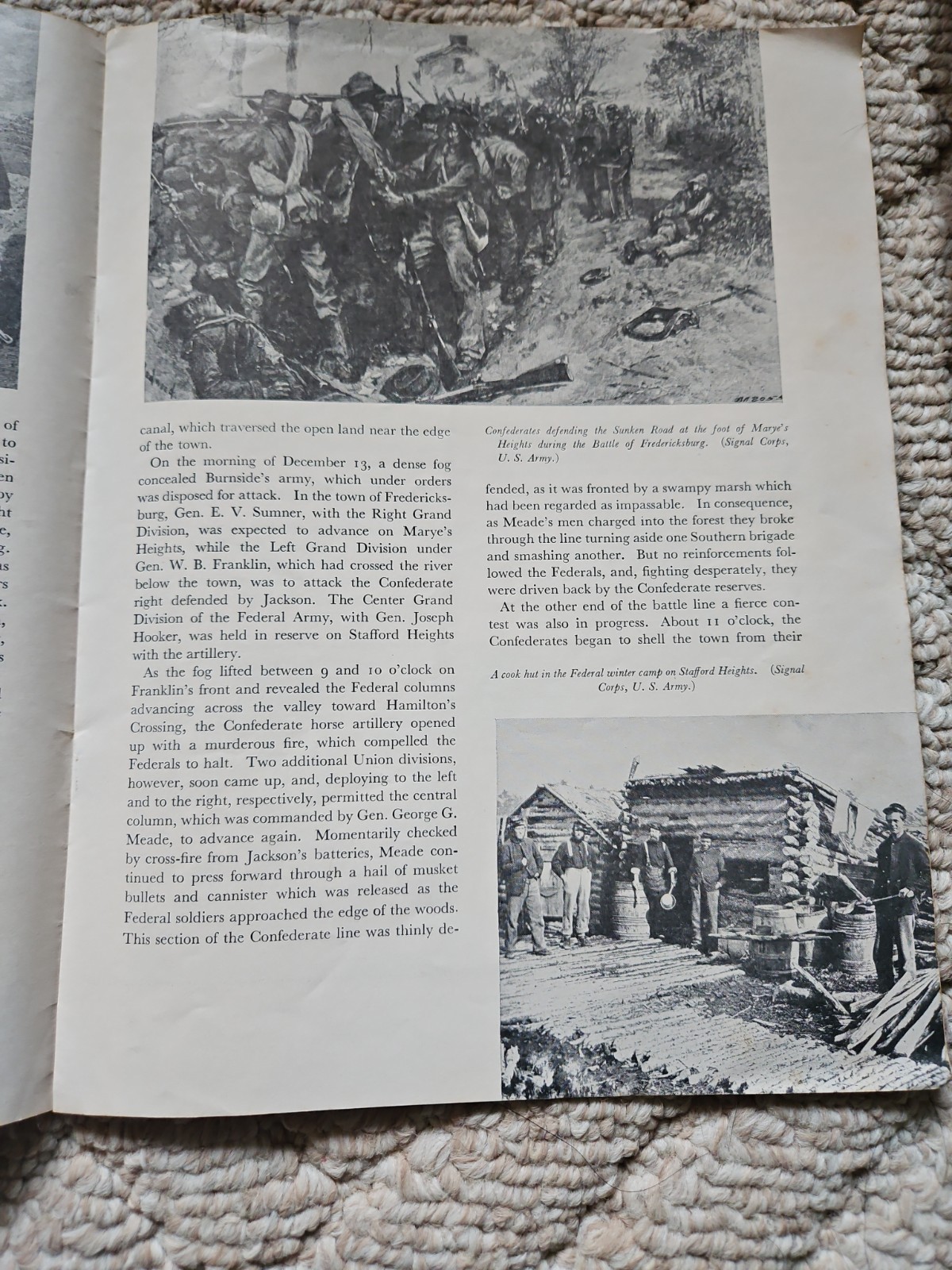 1961 Vntg Pamphlet Of Fredericksburg & Spotsylvania County Nationa Military Park