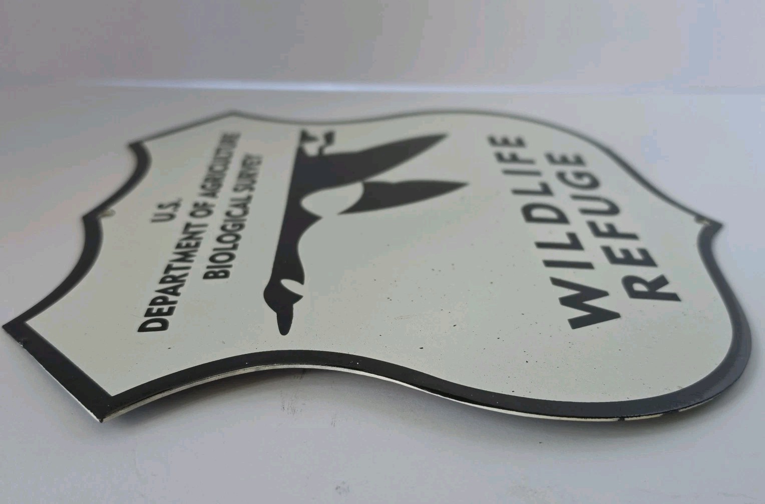 U.S. Department of Agriculture WILDLIFE REFUGE Metal Advertising Sign