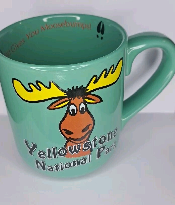 Moosebumps Yellowstone National Park Mug Vintage Moose Adventure Souvenir