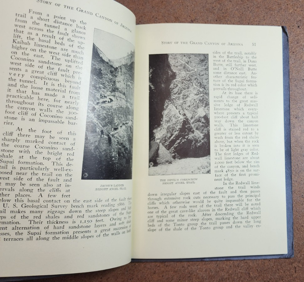 STORY OF THE GRAND CANYON OF ARIZONA Book BY FRED HARVEY 1921 Book & Poster