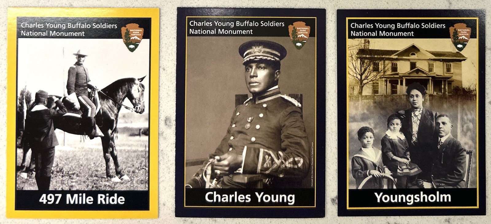 Charles Young Buffalo Soldiers National Park Service Brochure & Cards, Ohio