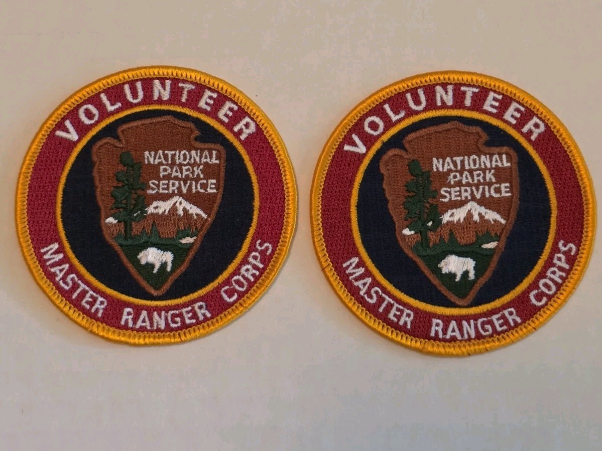National Park Service NPS Volunteer VIP Patches Rare Master Ranger