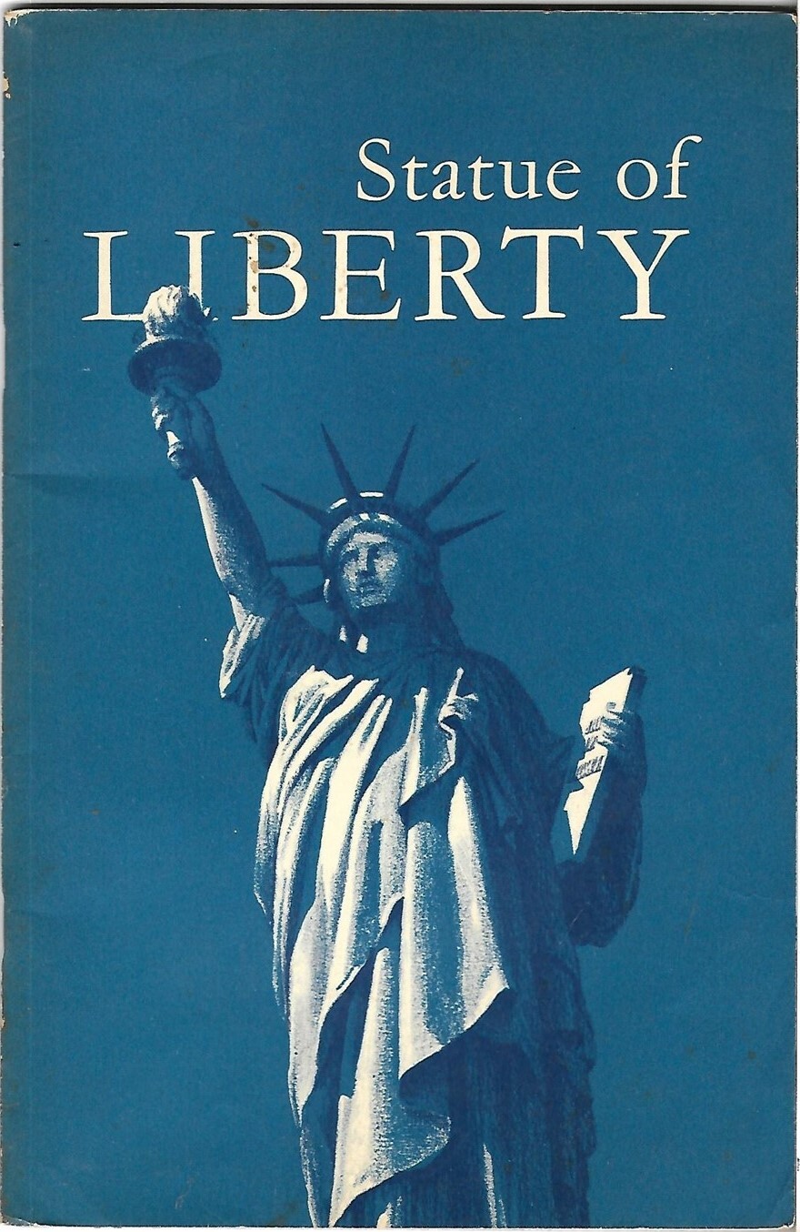 Official 1957 STATUE OF LIBERTY NATIONAL MONUMENT Map Booklet New York Harbor