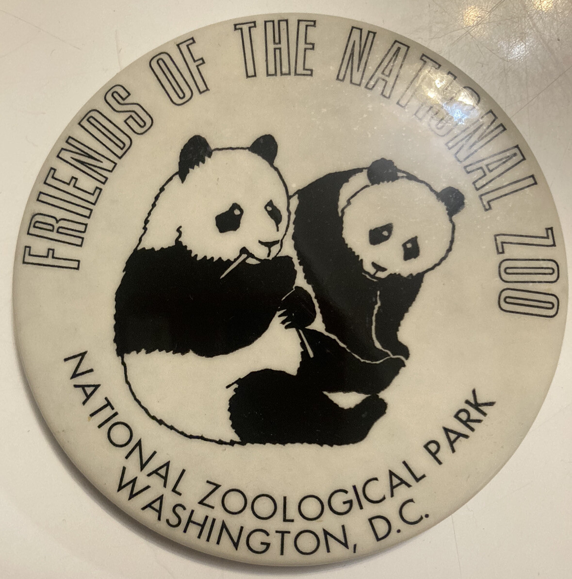 Friends Of The National Zoo Zoological Park Washington D.C. 3.5” Pinback Button