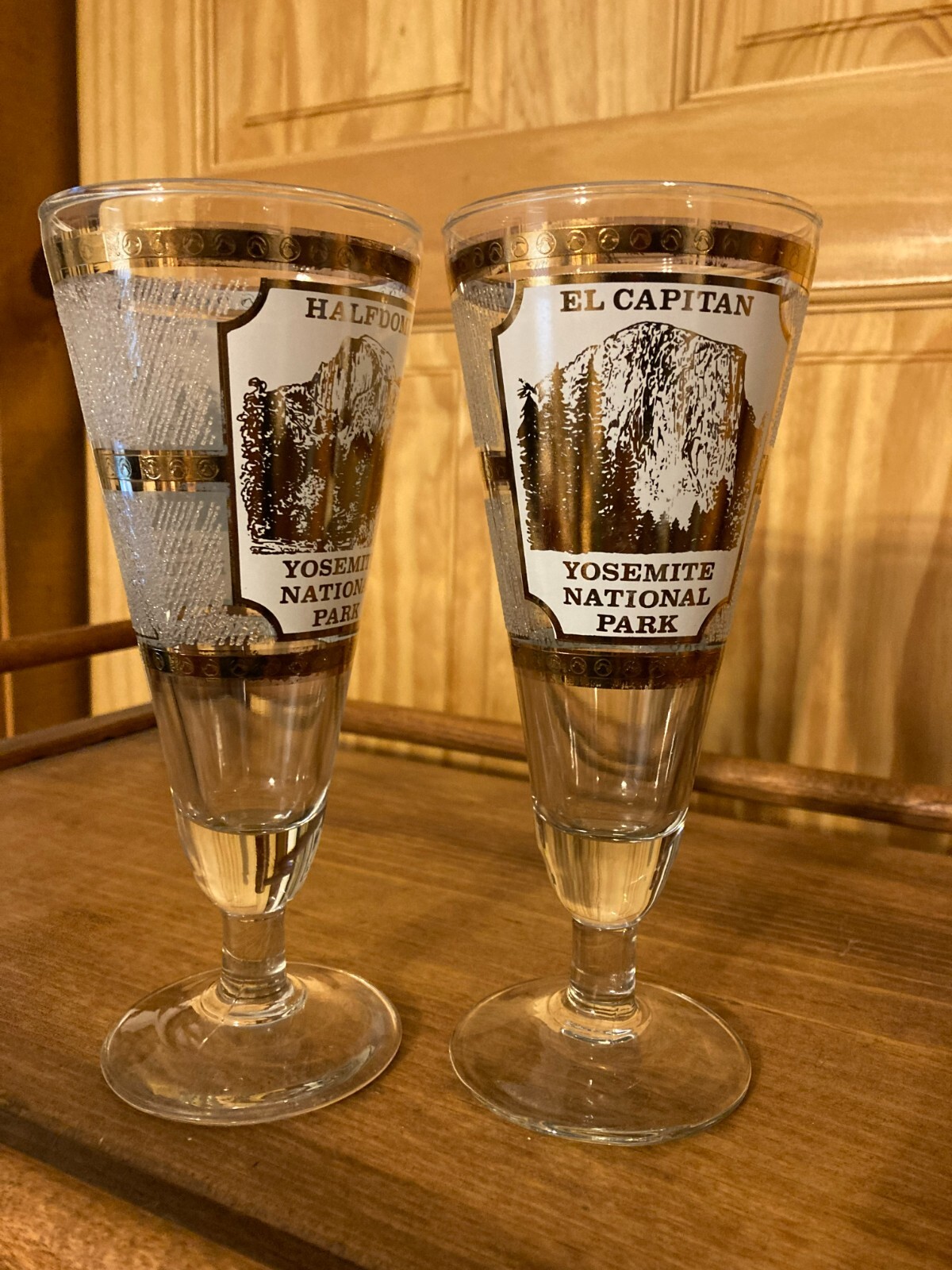 Yosemite National Park Service NPS Half Dome El Capitan California vintage glass