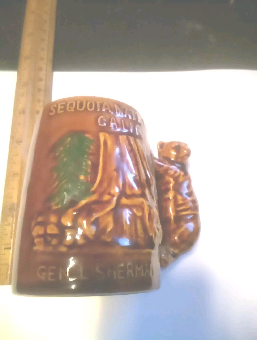 2 Mugs Vintage Rare Sequsoia National Park 1970’S Pre-owned +Mug Made In Japan