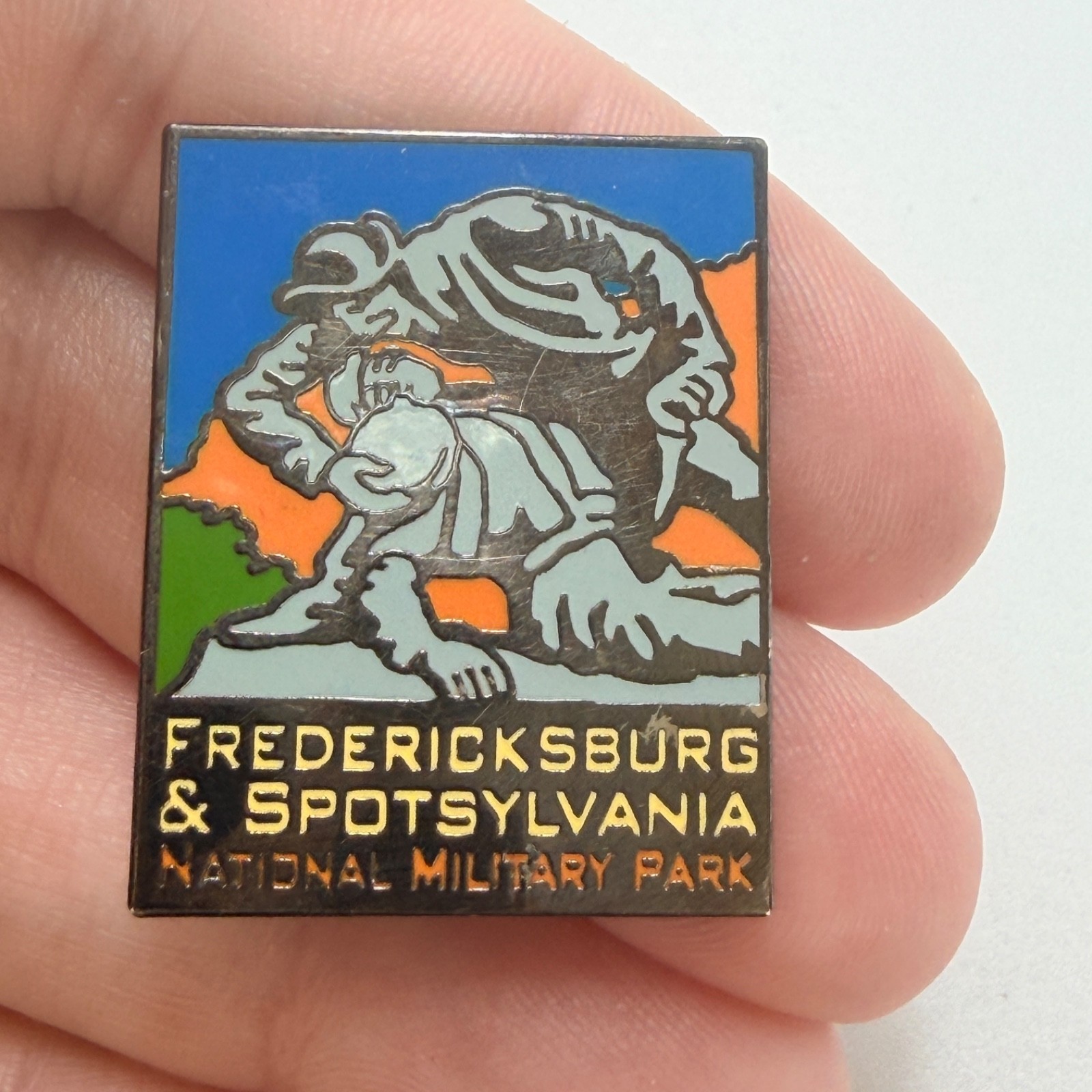 Fredericksburg Spotsylvania National Military Park Lapel Pin Civil War Vintage
