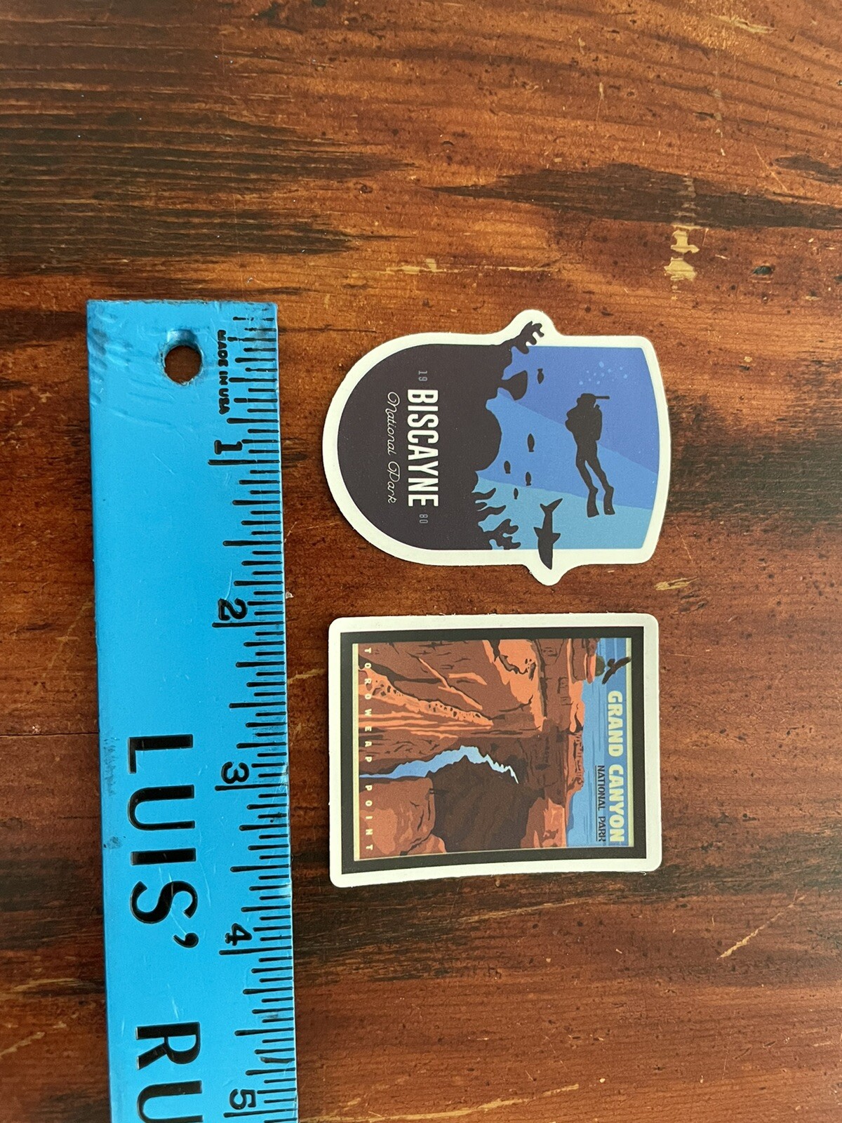 2 Set Biscayne & Grand Canyon National Park Outdoor Wilderness Sticker Decal