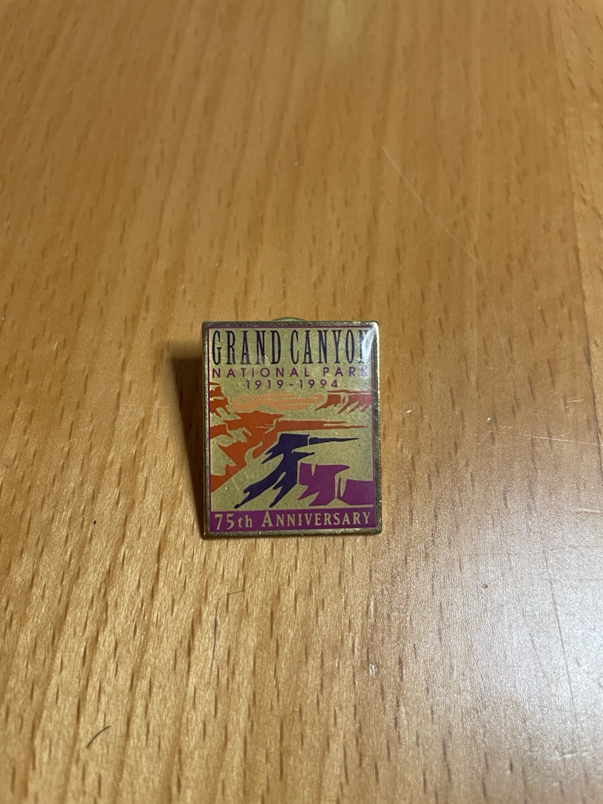 Vintage Grand Canyon National Park 75th Anniversary Lapel Pin 1994