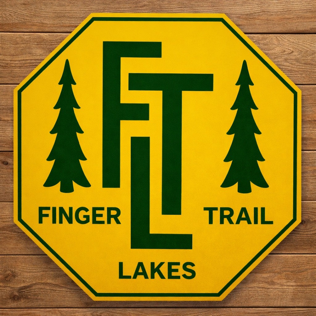 Finger Lakes Trail Sign New York State Park Pennsylvania Hike Allegany Catskill