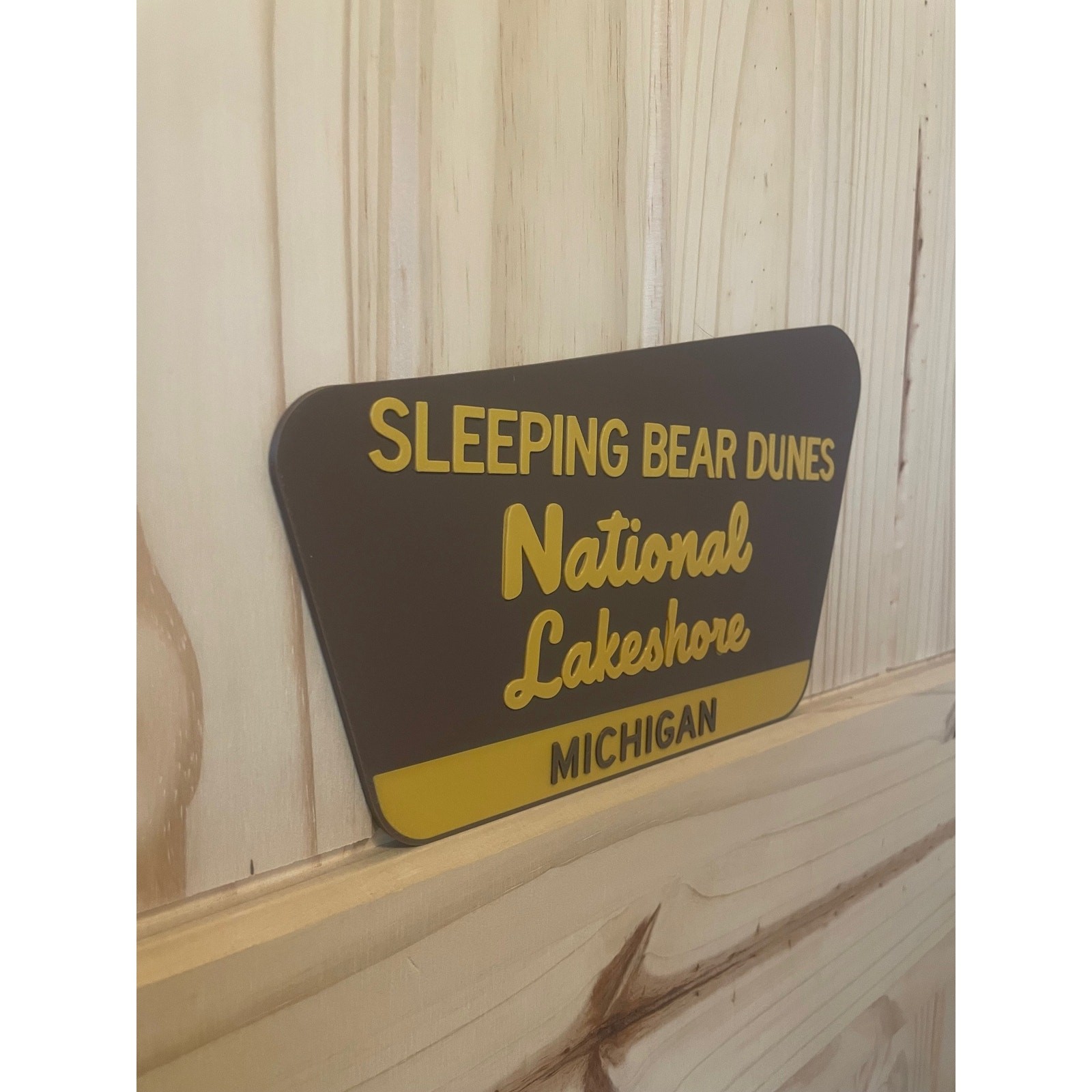Sleeping Bear Dunes National Lakeshore Sign Beach Hike Trail Camp Lake Michigan