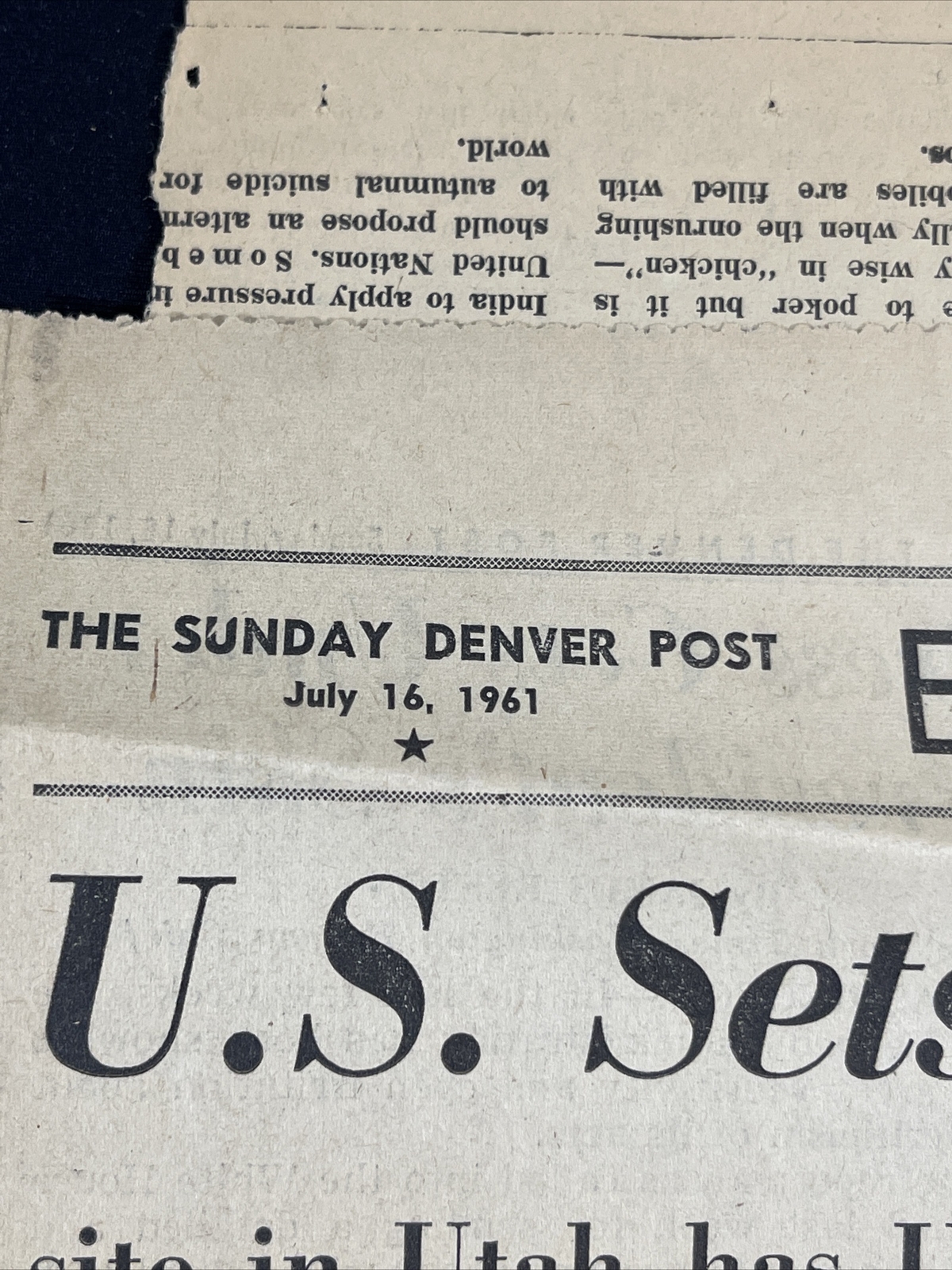 Canyonlands National Park Proposal 1962 Map Info Park Plan Impact Vintage + News