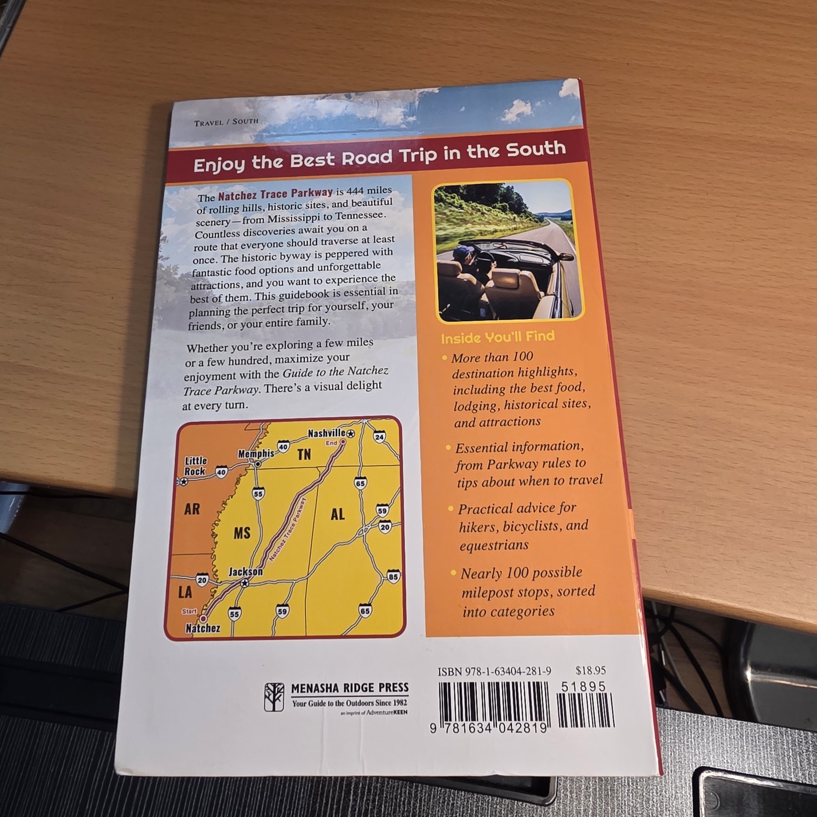 Guide To The Natchez Trace Parkway, 2020, Particle Board Cover