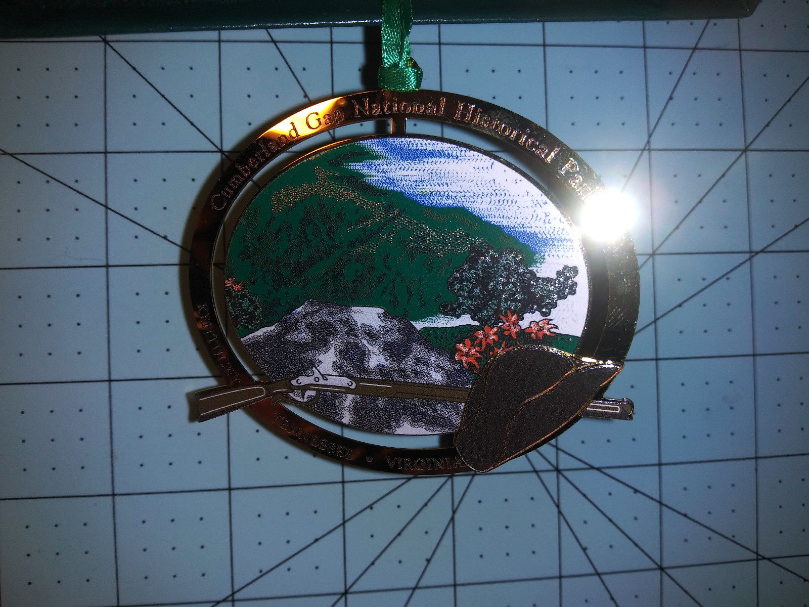 Cumberland Gap Falls National Historical Park Hiking Medallion 1/10k Solid Brass