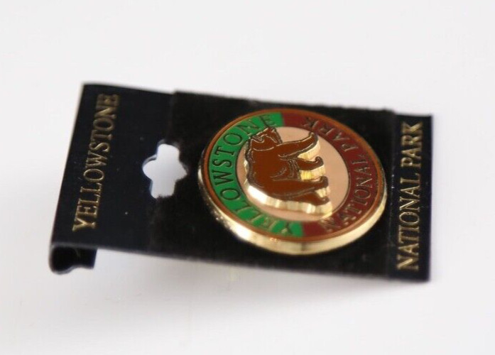 New Yellowstone National Park Grizzly Bear Lapel Pin