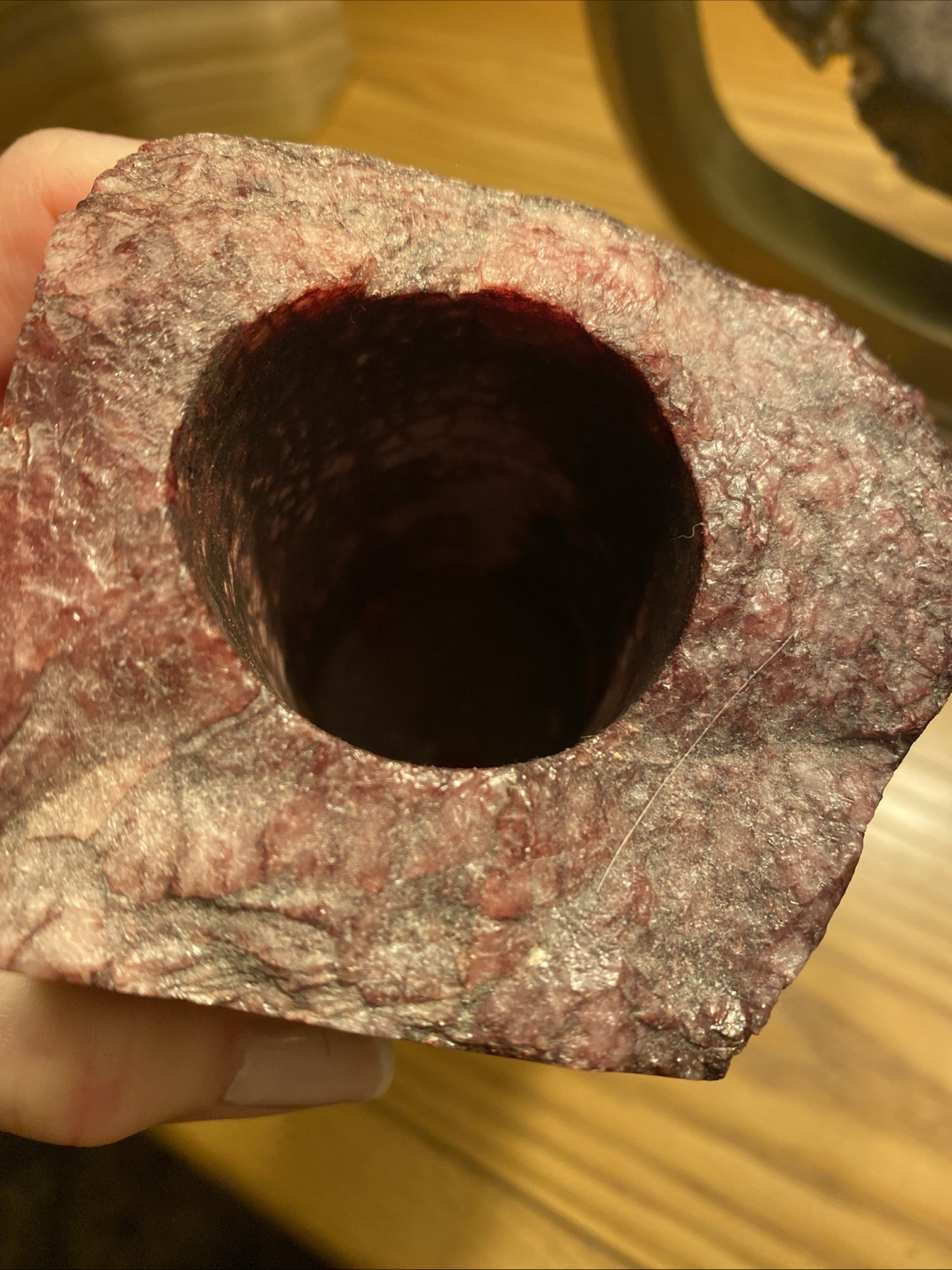 Vintage Yellowstone National Park Stone Rock Souvenir Pencil Holder ? Rough Ruby