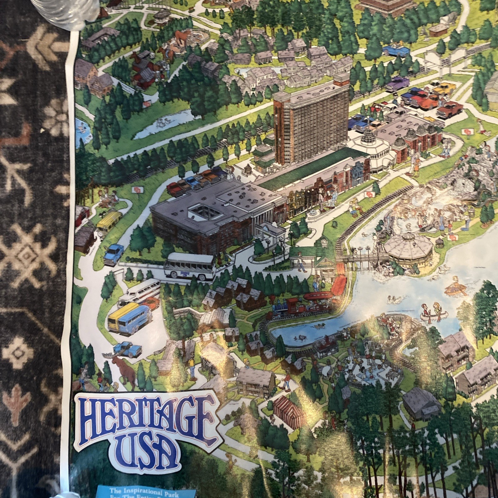 1986 Heritage USA Poster .The International Park For the Entire Family.