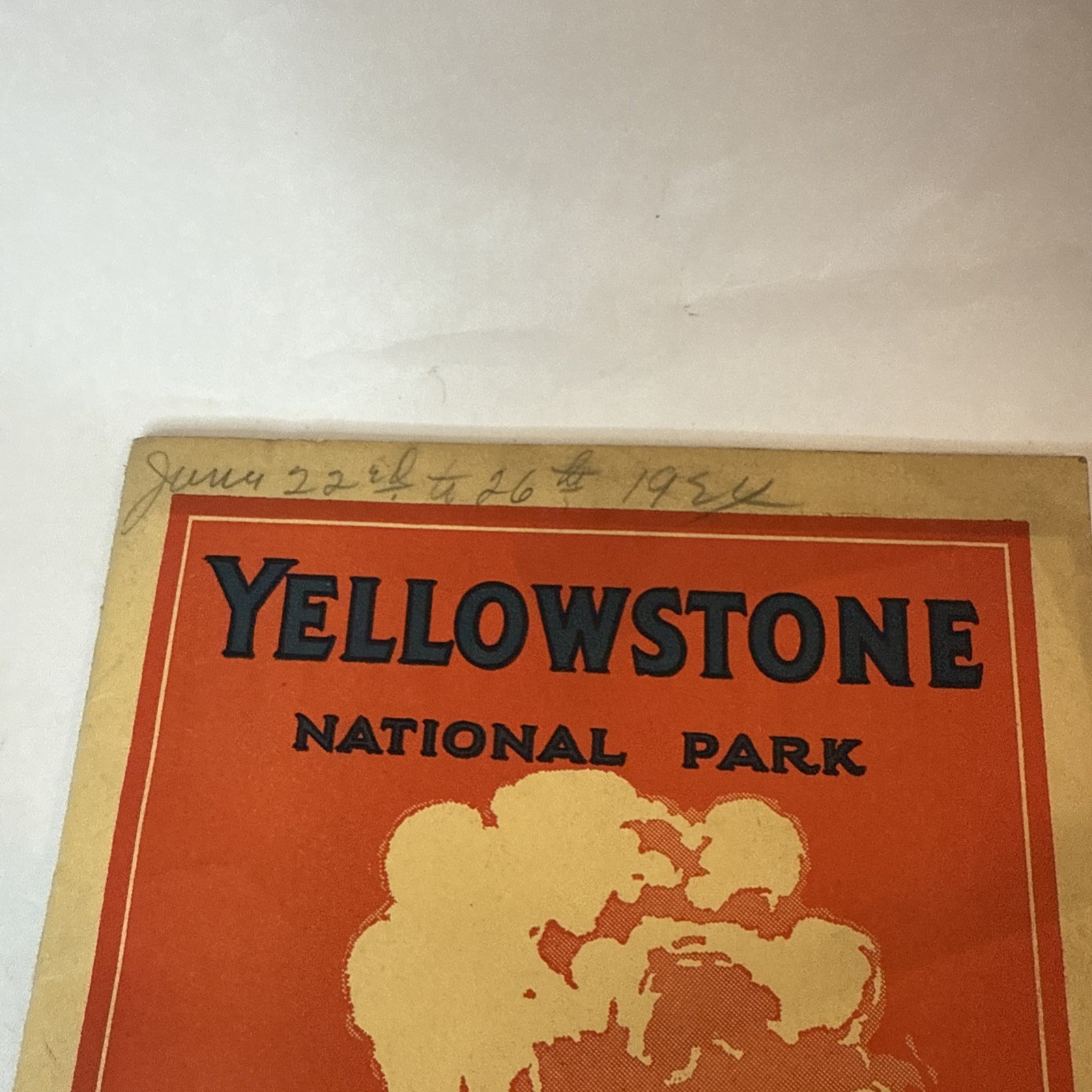 Vintage Northern Pacific Railway Yellowstone National Park Guide Book 1924