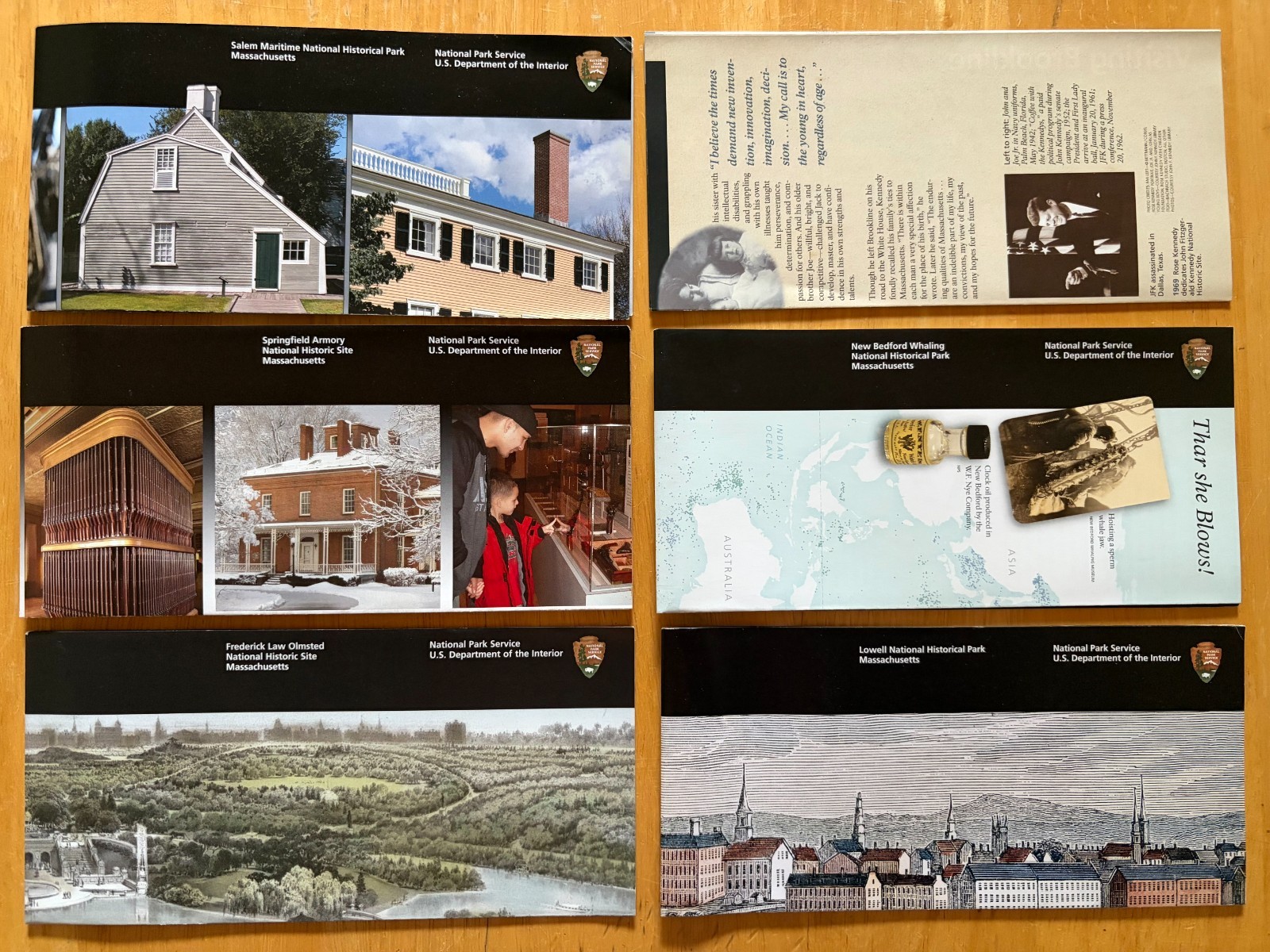 MASSACHUSETTS NEW ENGLAND NATIONAL PARK BROCHURES VACATION HISTORY CULTURE FUN
