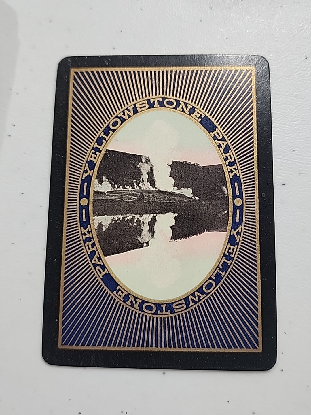 Early 1900 Yellowstone National Park Souvenir Playing Cards Gold Edge