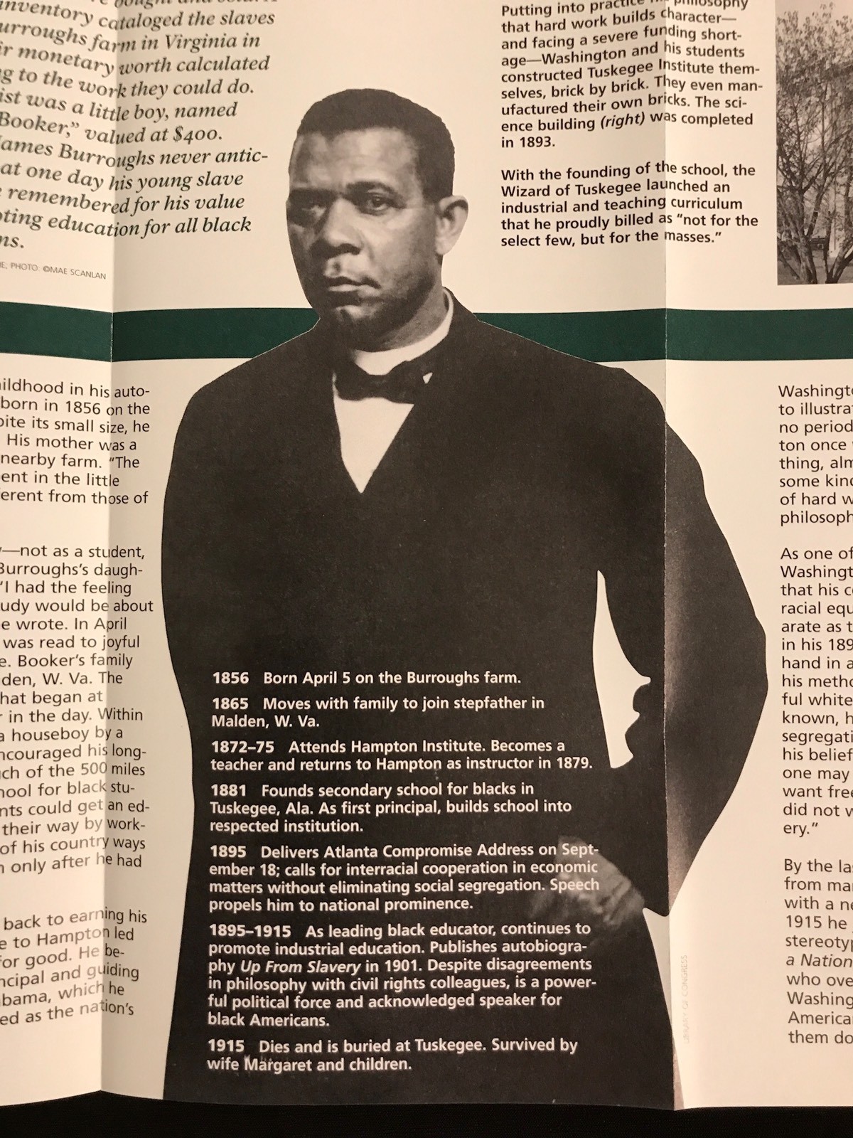 National Park Map Booker T. Washington – (VA) NPS black education black America