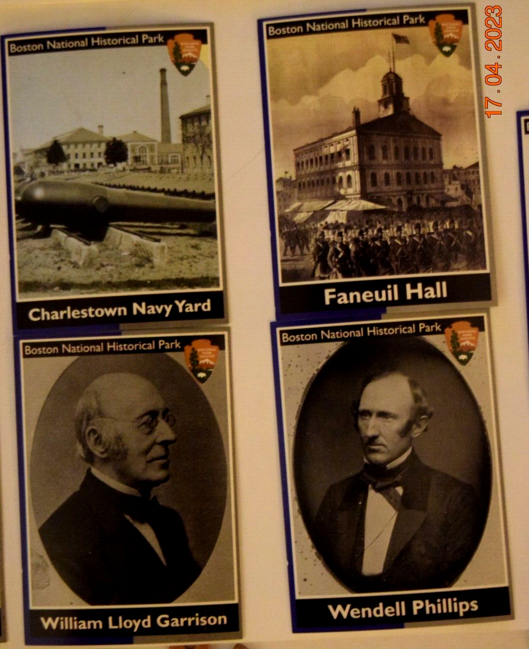 7 NPS SITE “BOSTON NTL HISTORICAL PARK – 54th Mass Unit” (2.0″ x 3.25″) Cards8