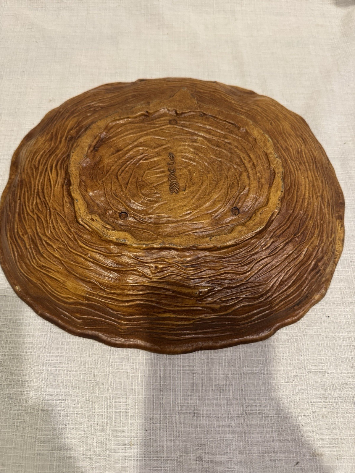 Vintage Souvenir Tray Bowl Wall Hanging Yellowstone National Park by Taco 11-3/4