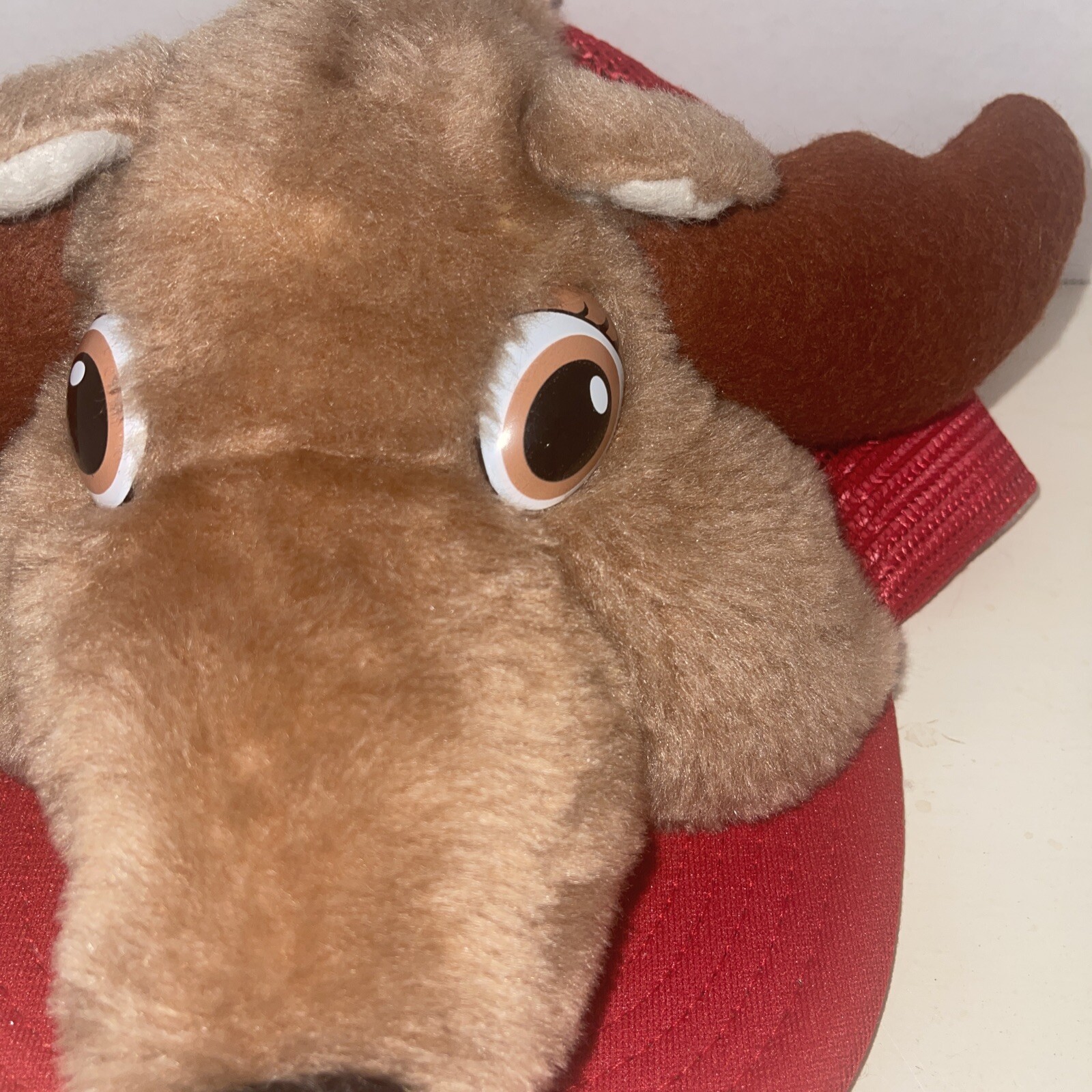 Vintage Hat Dimensional 3D Plush MOOSE REINDEER snapback Hat/Cap 3 West Zoo Mm55