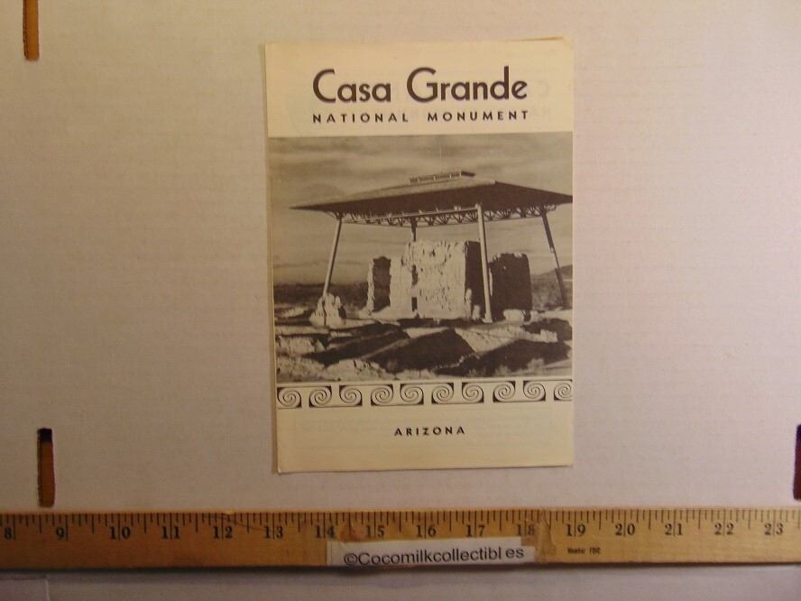 Vintage 1955 Casa Grande National Monument Arizona Information Guide