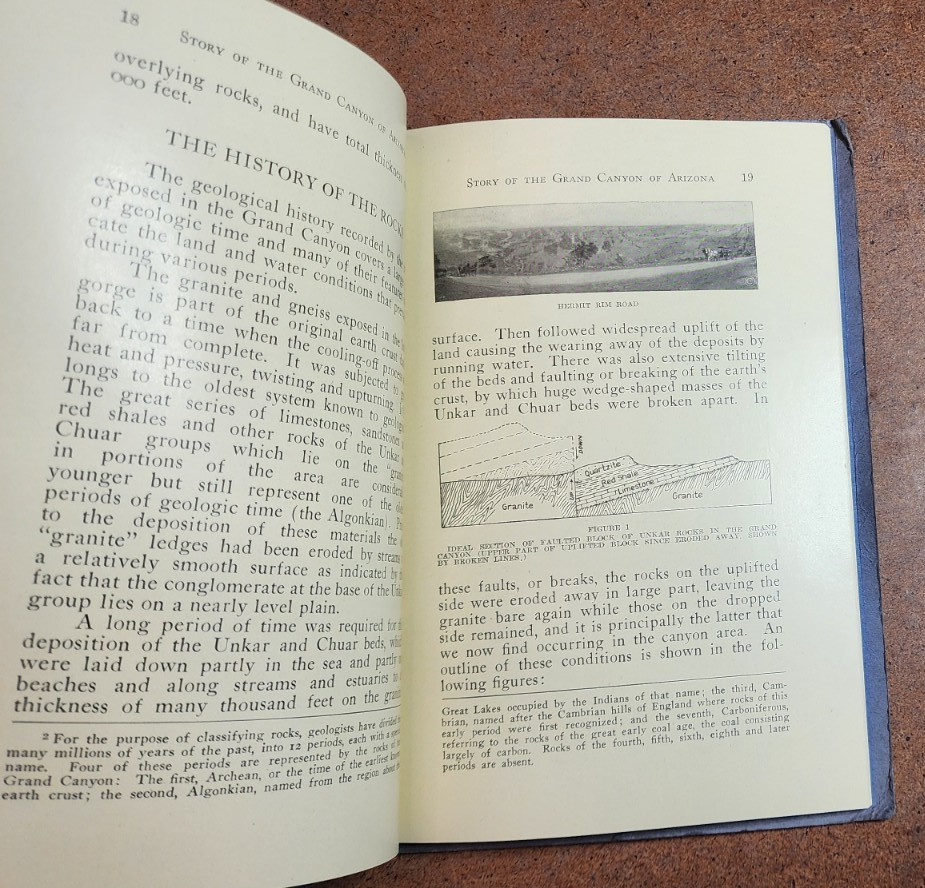 STORY OF THE GRAND CANYON OF ARIZONA Book BY FRED HARVEY 1921 Book & Poster
