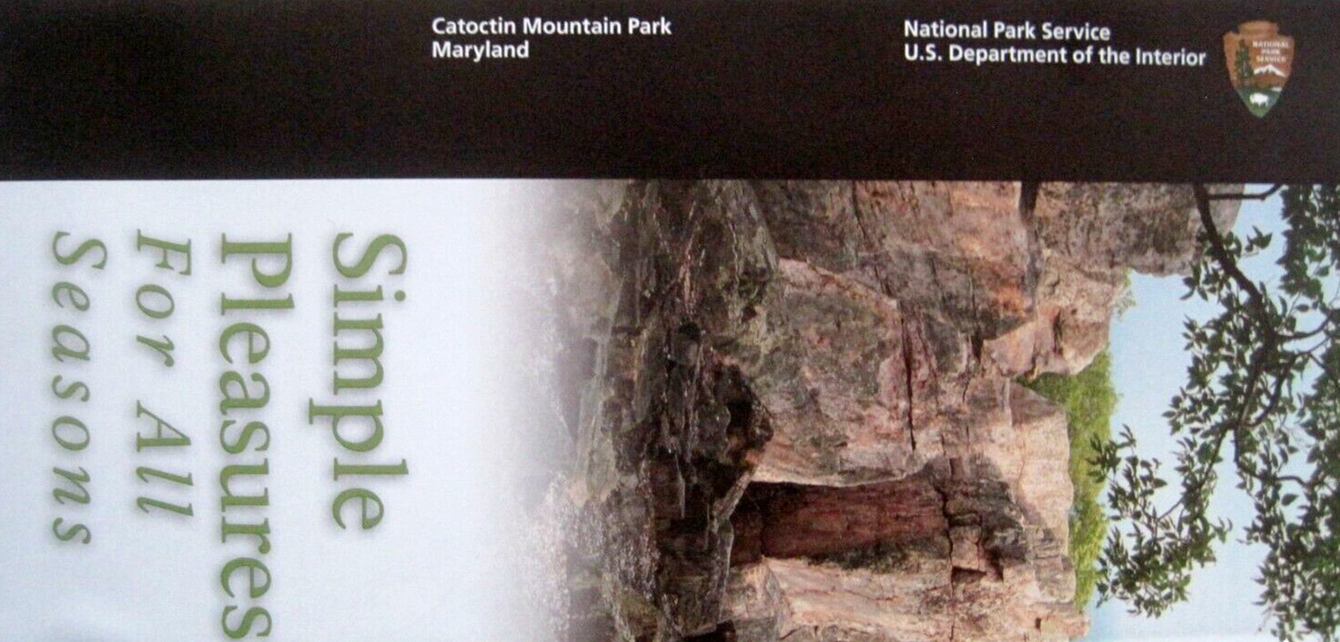 Catoctin Mountain Park National Park Service Unigrid Brochure Map