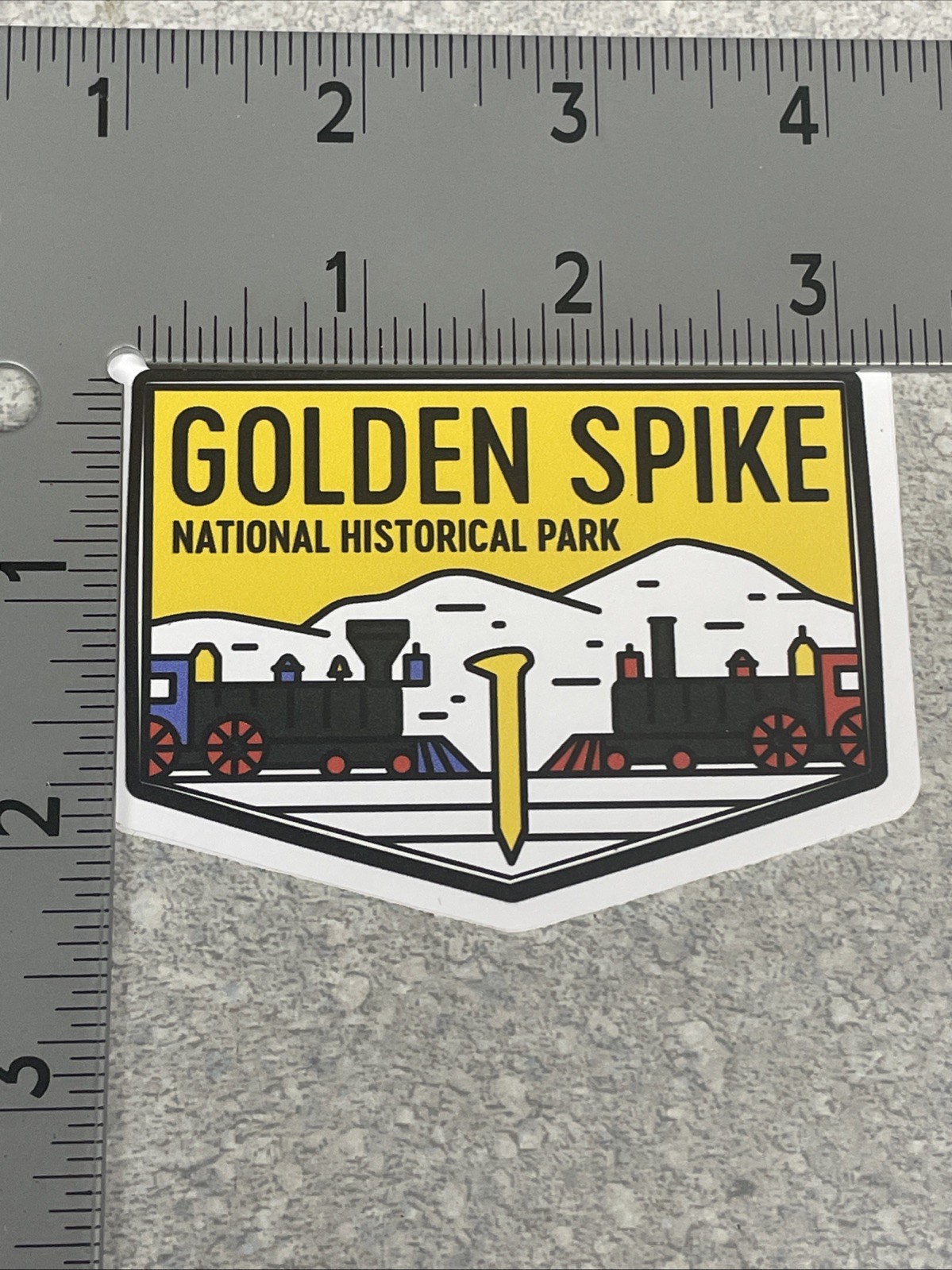 Decal – Golden Spike National Historical Park Utah – 3” – Die Cut – Outdoor