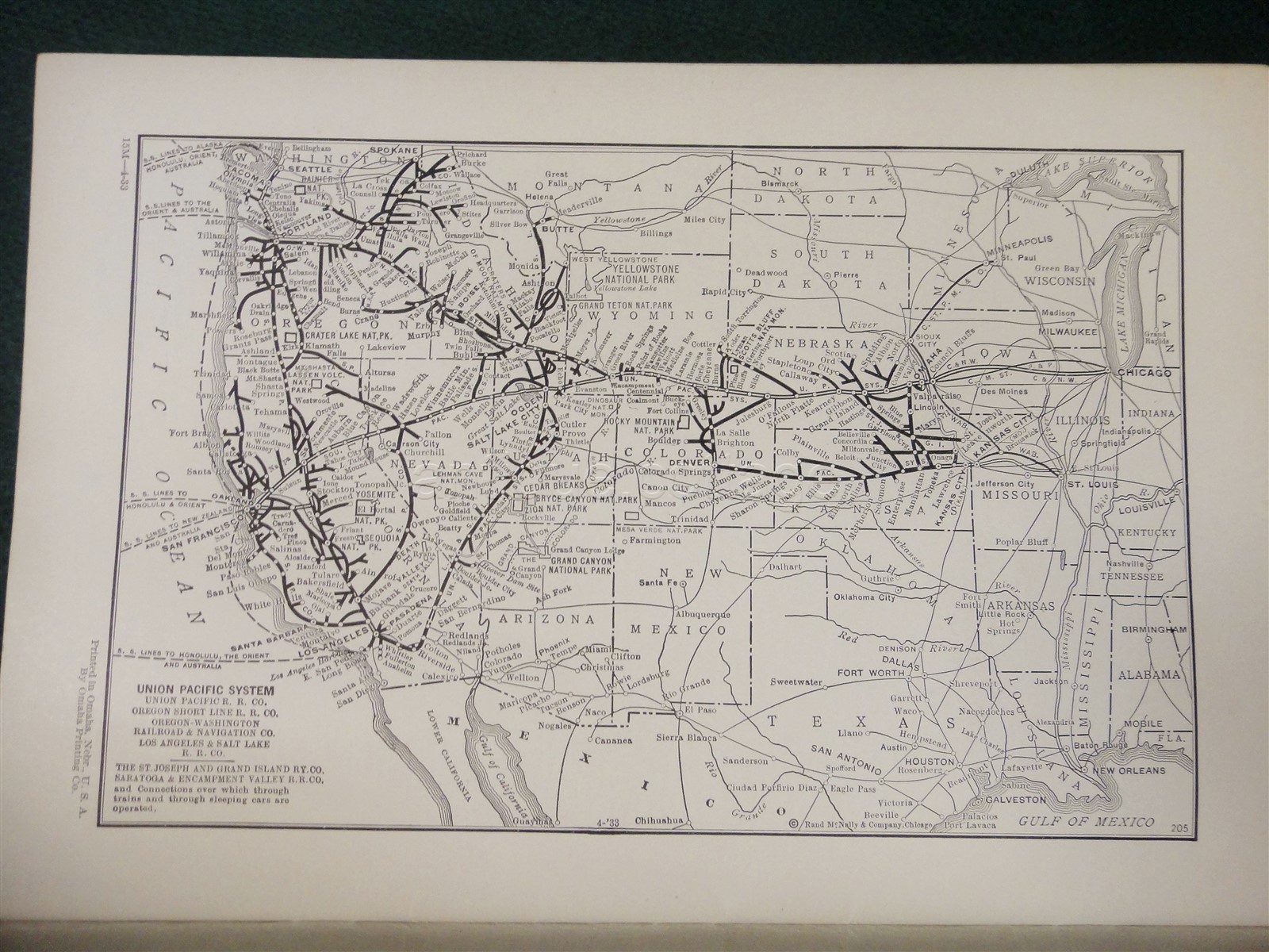 antique YELLOWSTONE and GRAND TETON NATION PARK union pacific rr photo book