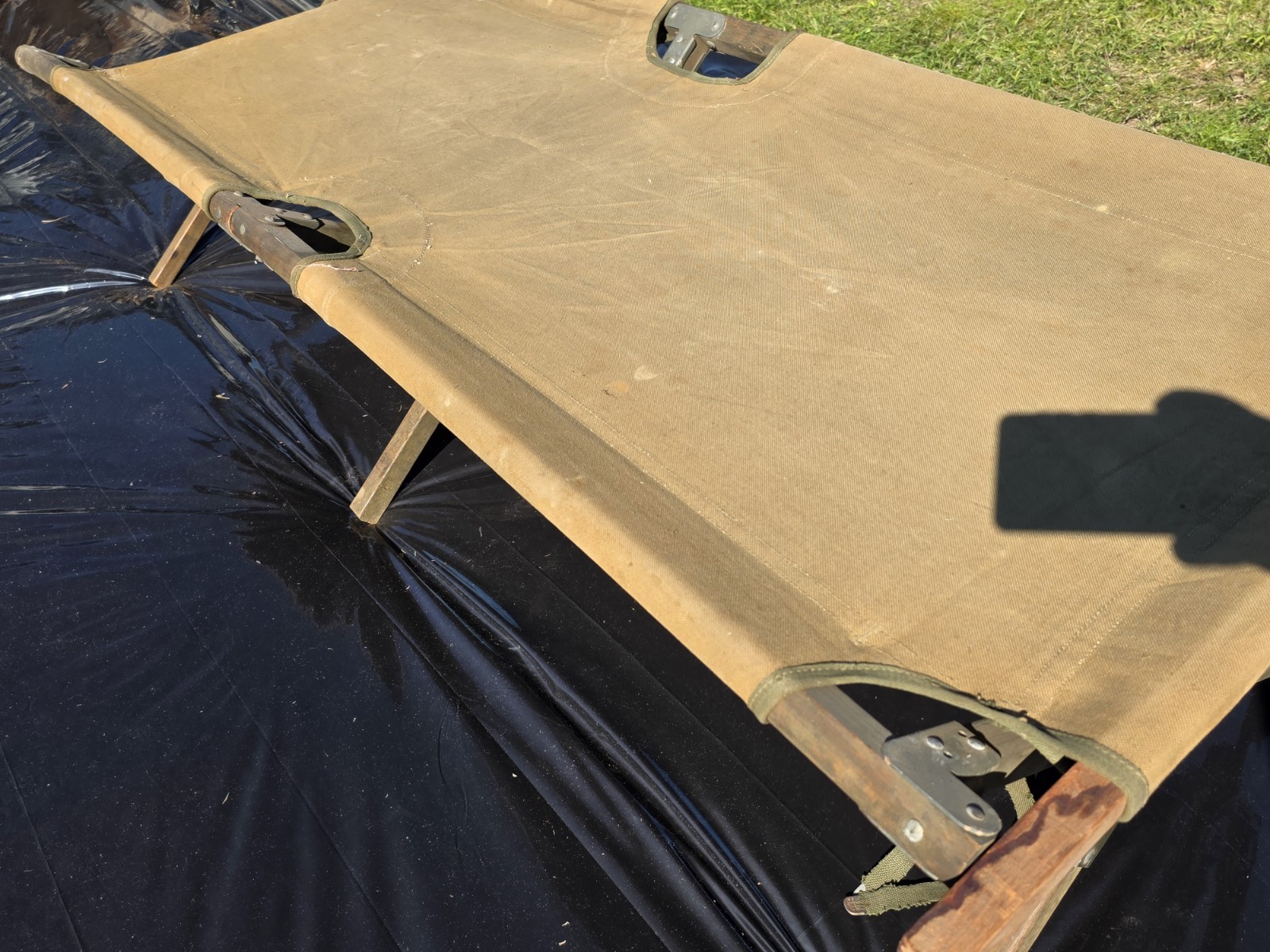 Vintage 1940s Era USFS US Forestry Service Foldable Sleeping Cot