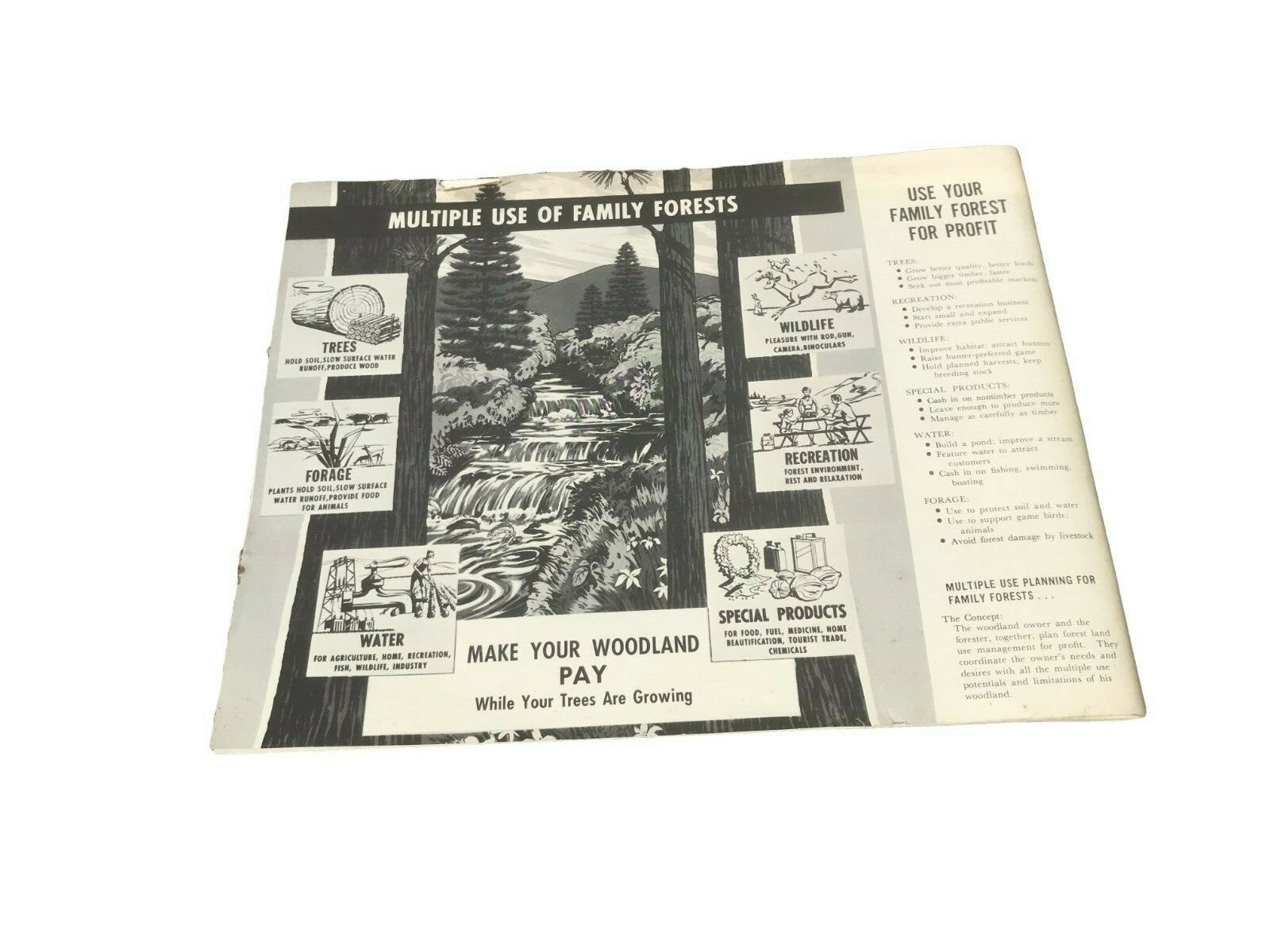 Vtg Booklet 1960s Special Forest Products for Profit US Dept of Agriculture – A2